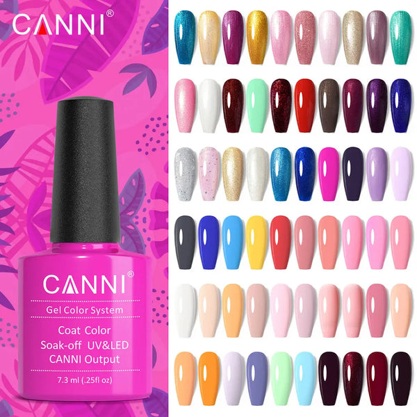 CANNI 7.3ml Nail Gel Polish Color High Quality 9ml HEMA FREE Hot sale Manicure Art Design SoakOff Long Lasting Enamel UV/LED Gel